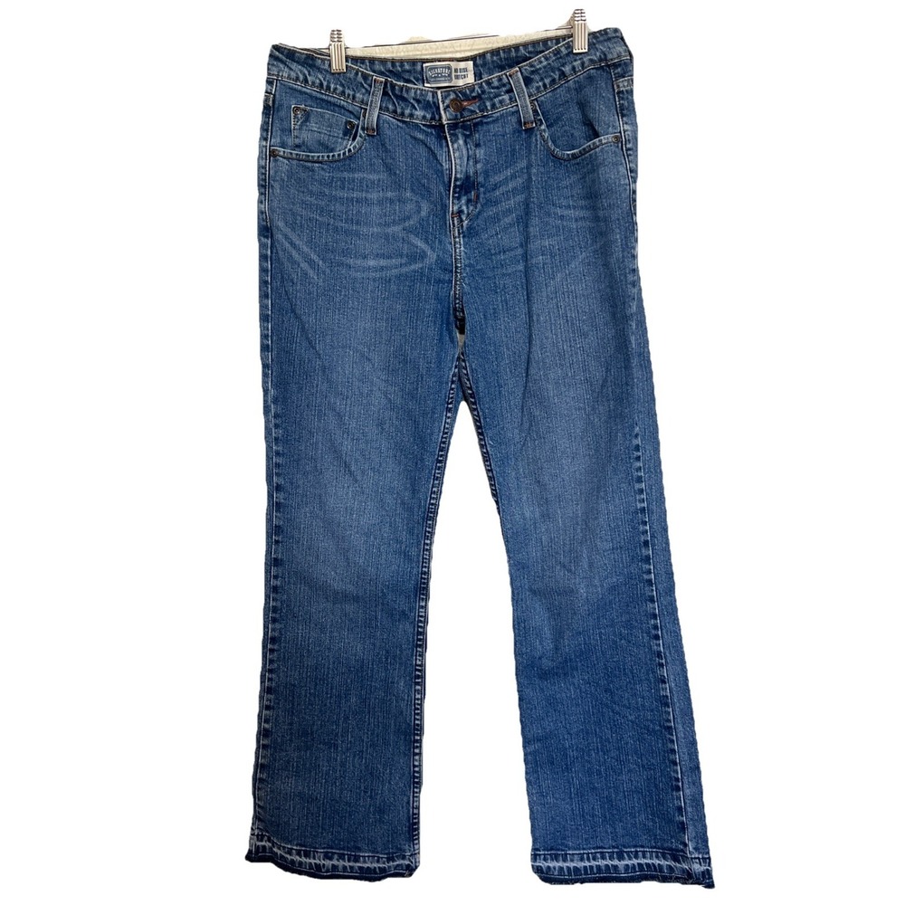 Levi's Signature Mid Rise Distressed Bootcut Womens Denim Jeans Misses 12 Medium